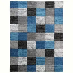 IDETEX - Bajada de Cama Florida 80x120 cm Azul