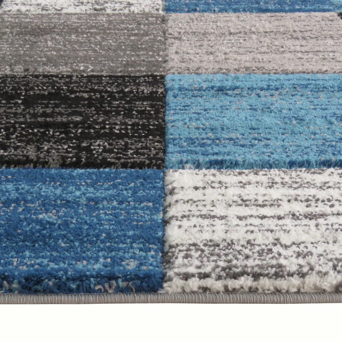 IDETEX - Bajada de Cama Florida 80x120 cm Polipropileno Azul