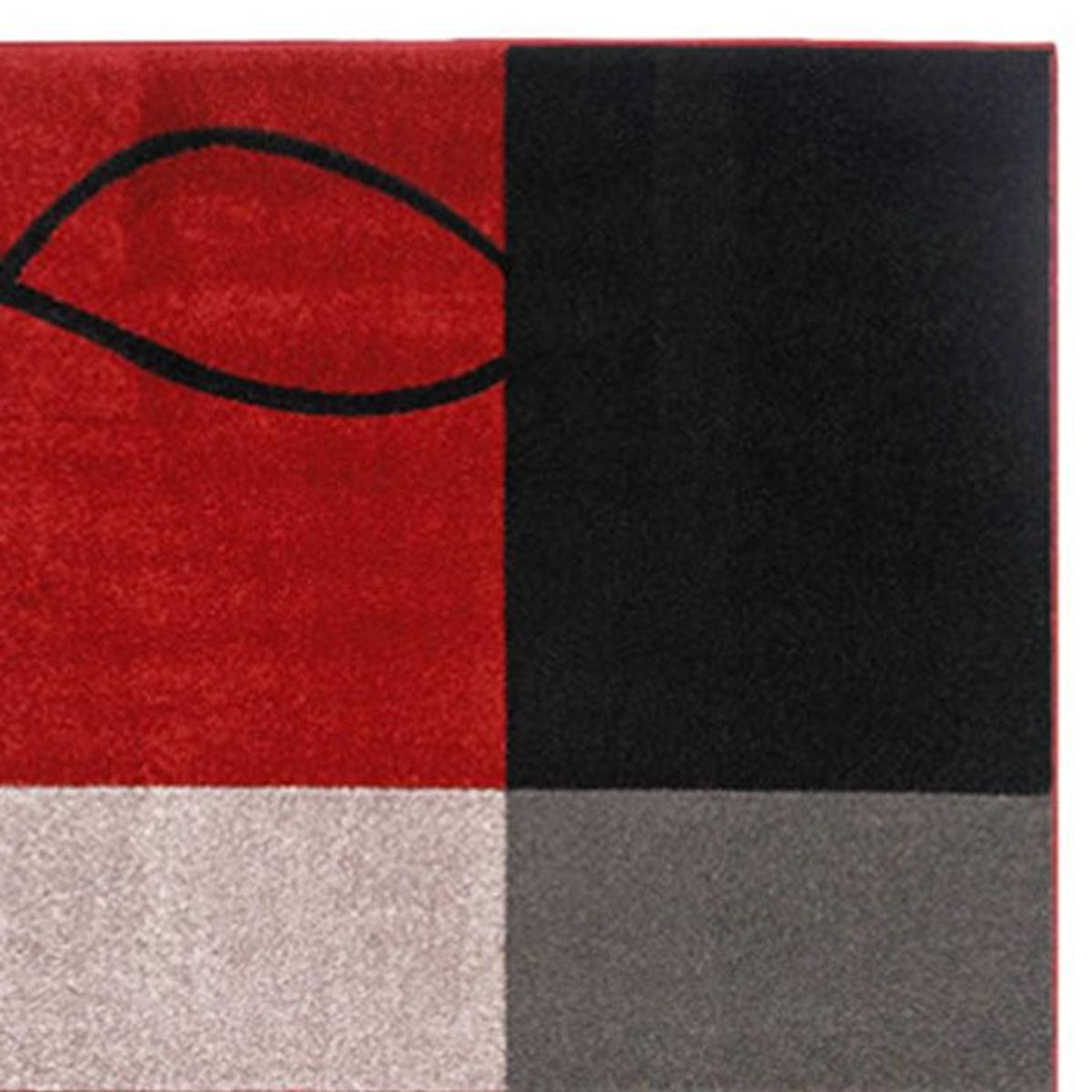 IDETEX - Bajada de Cama Carved 80x120 cm Polipropileno Rojo