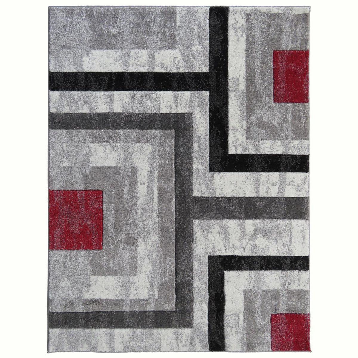 IDETEX - Bajada de Cama Carved 80x120 cm Polipropileno Gris