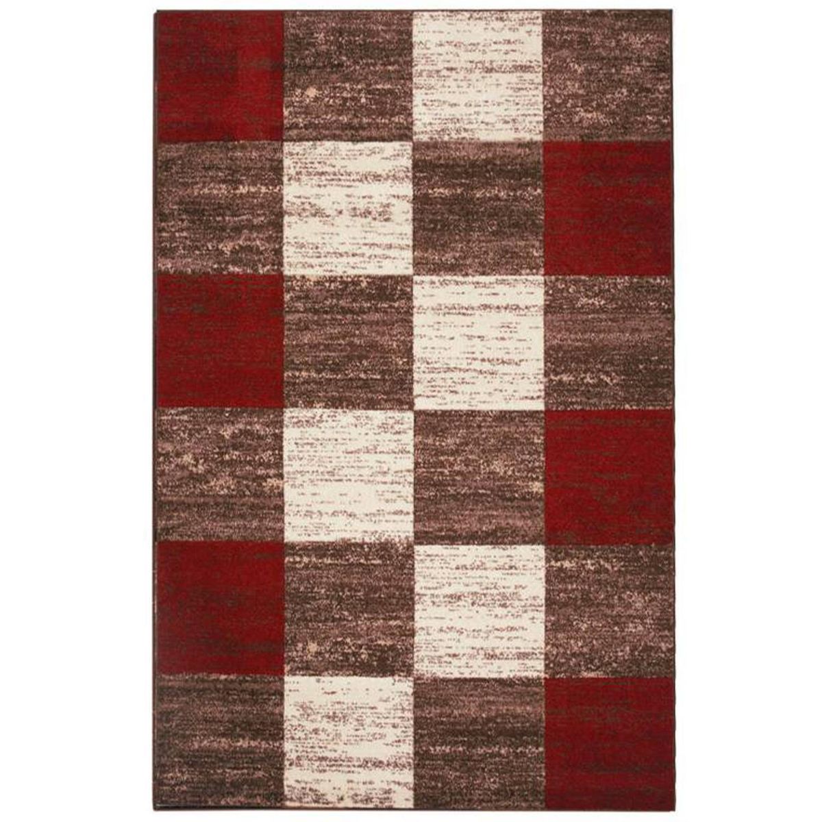 IDETEX - Bajada de Cama Carved 80x120 cm Polipropileno Rojo