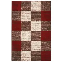 IDETEX - Bajada de Cama Carved 80x120 cm Rojo