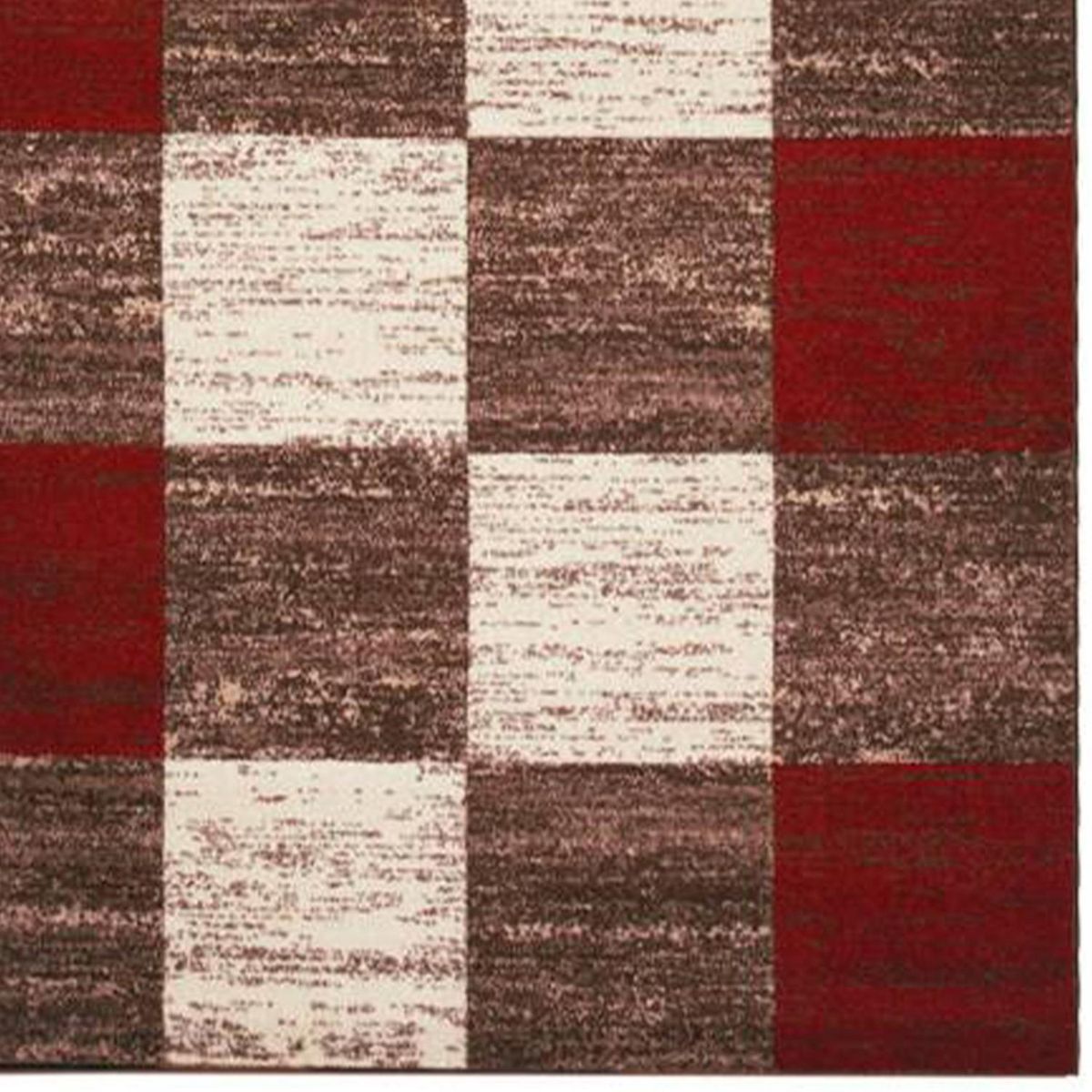 IDETEX - Bajada de Cama Carved 80x120 cm Polipropileno Rojo