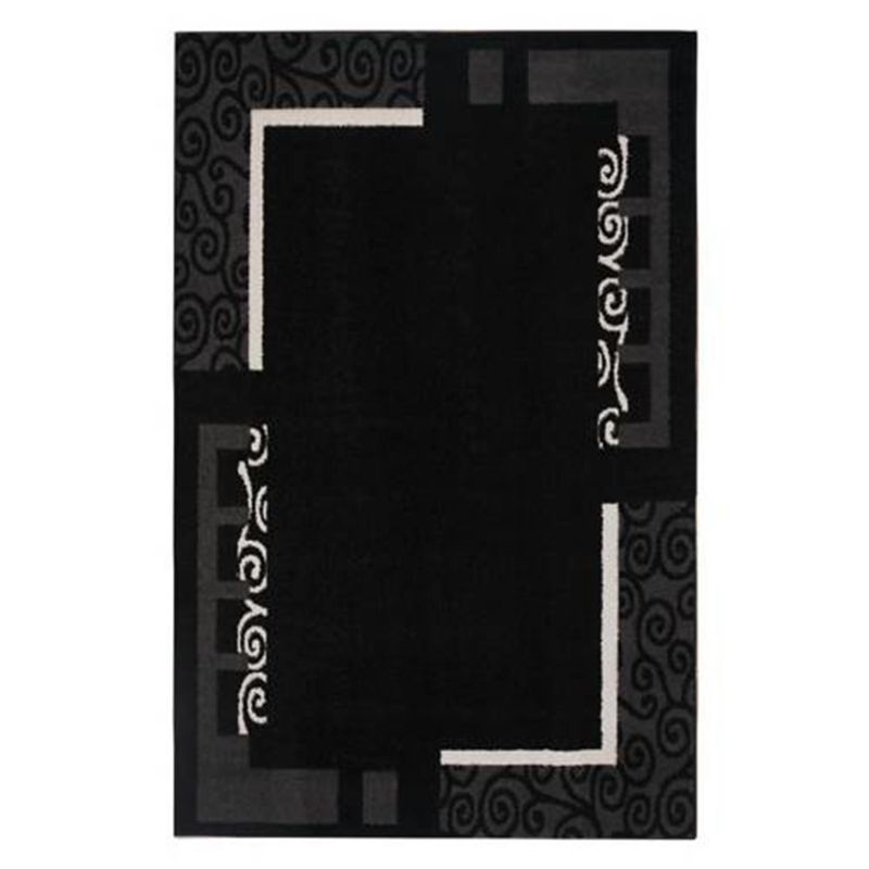 IDETEX - Bajada de Cama Carved 80x120 cm Polipropileno Negro