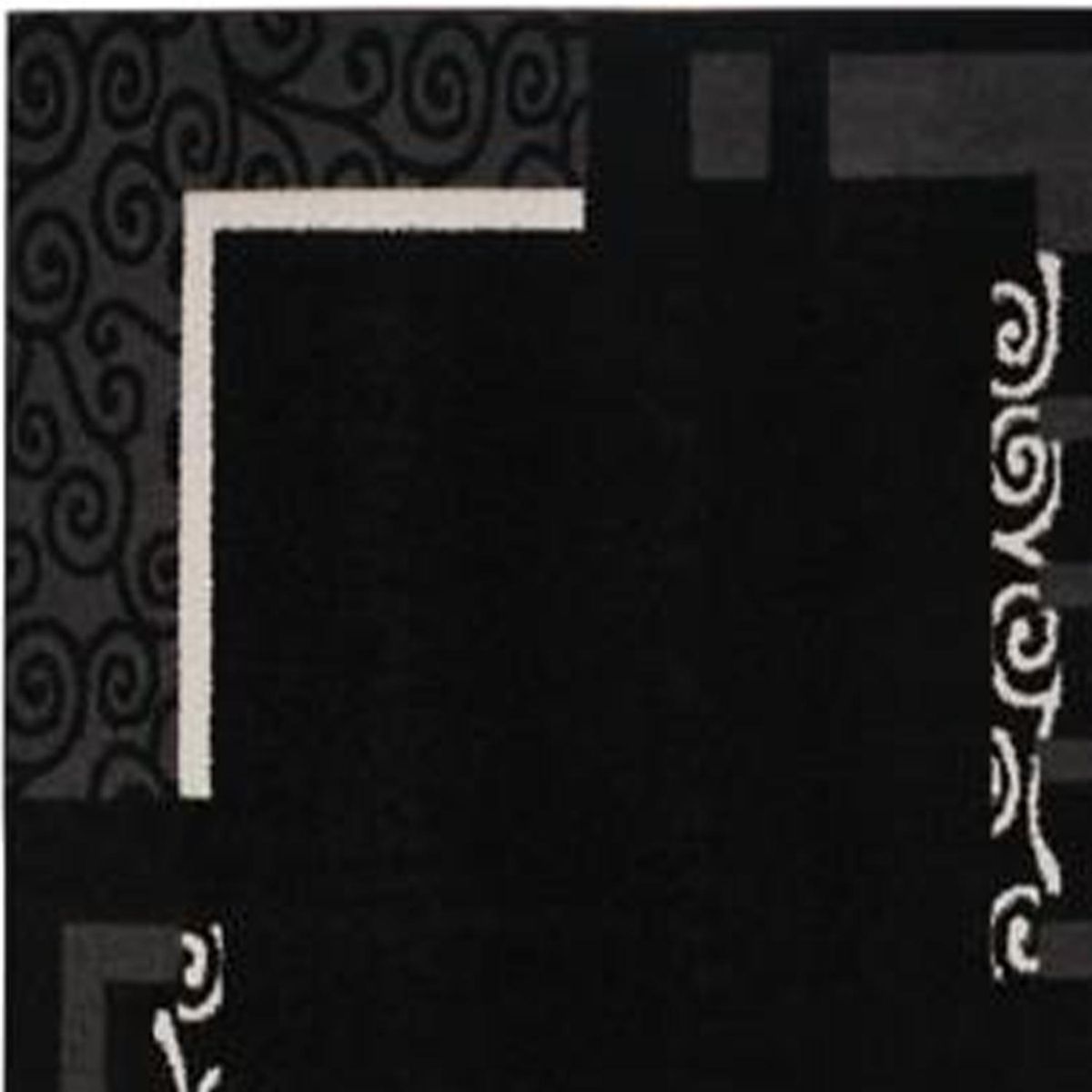 IDETEX - Bajada de Cama Carved 80x120 cm Polipropileno Negro