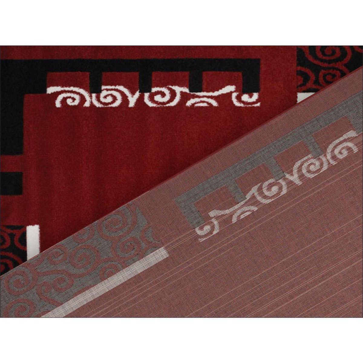 IDETEX - Bajada de Cama Carved 80x120 cm Polipropileno Rojo