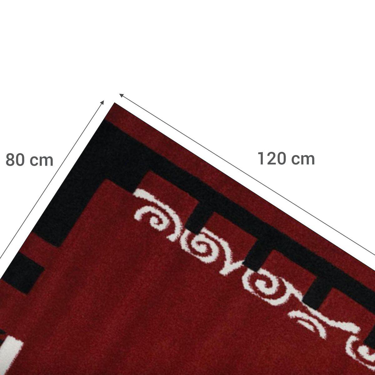 IDETEX - Bajada de Cama Carved 80x120 cm Polipropileno Rojo