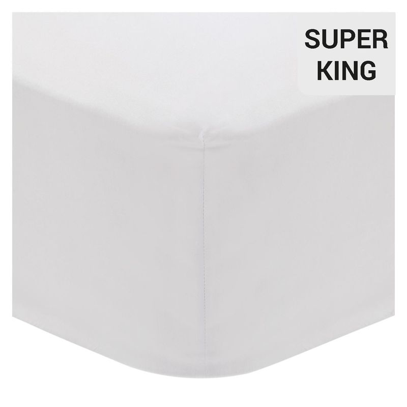 ROYAL SUPREME - Sábana inferior 300 hilos beige súper king