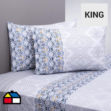 Juego sbanas 200 hilos timba multicolor king