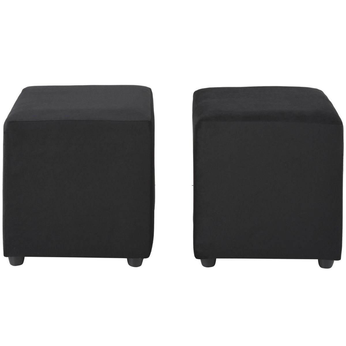 BODEVIR - Set 2 Poufs Cali Felpa
