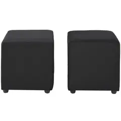 BODEVIR - Set 2 Poufs Cali Felpa