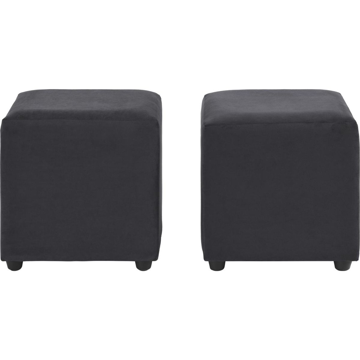 BODEVIR - Set 2 Poufs Cali Felpa