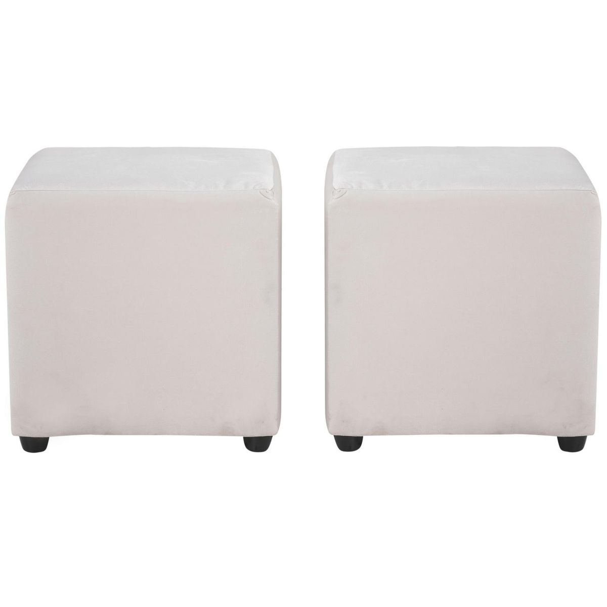 BODEVIR - Set 2 Poufs Cali Felpa