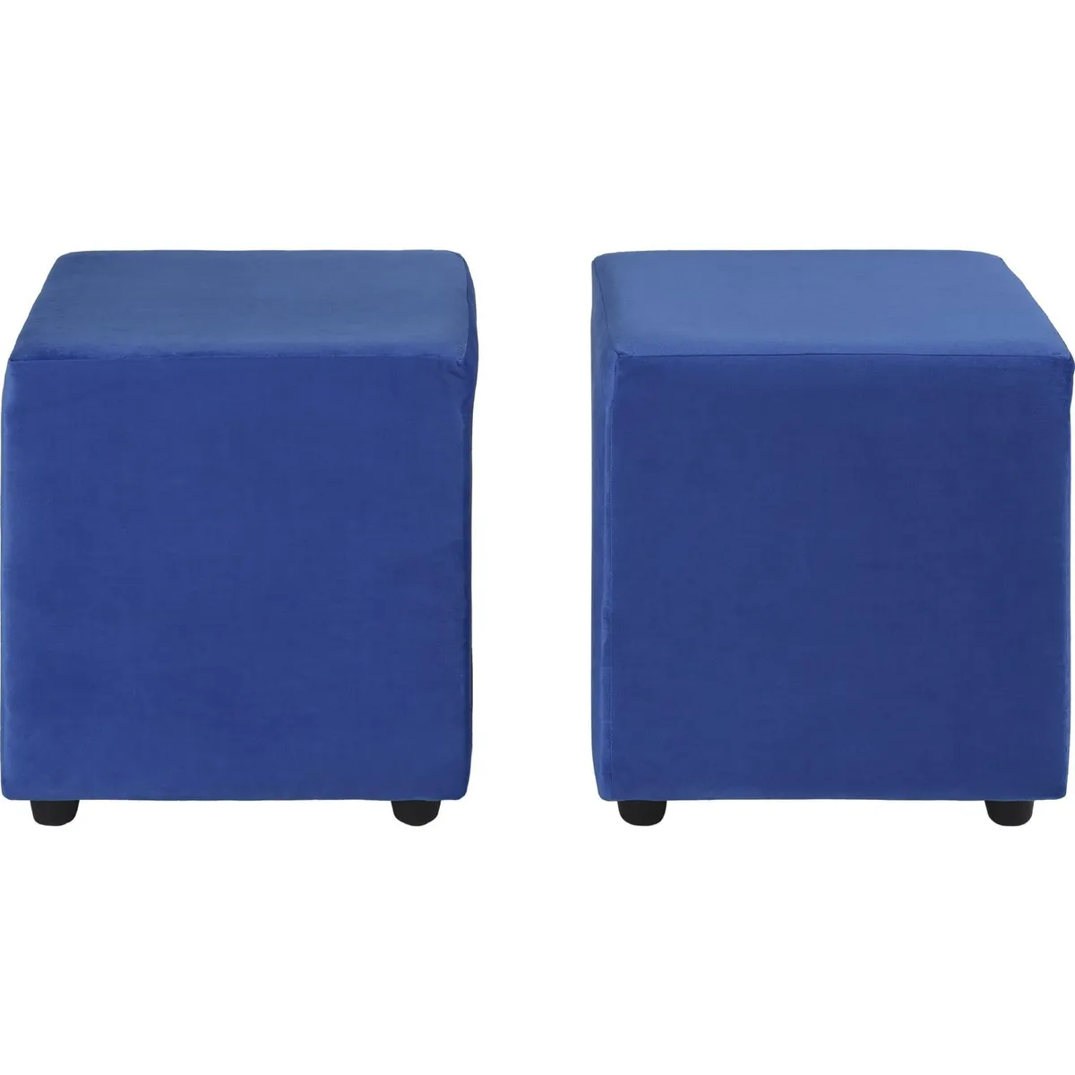 BODEVIR - Set 2 Poufs Cali Felpa