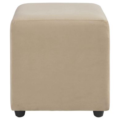 Set 2 poufs cali felpa beige
