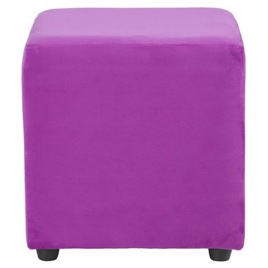 Set 2 poufs cali felpa fucsia