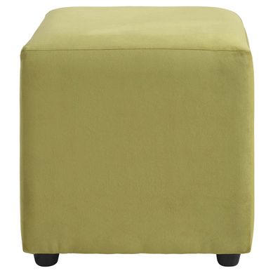Set 2 poufs cali felpa pistacho