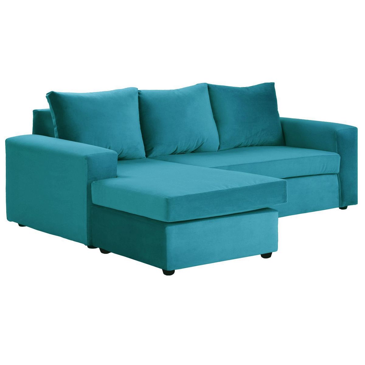 BODEVIR - Sofá Seccional 3 cuerpos BI-L 175x75x85 cm Turquesa