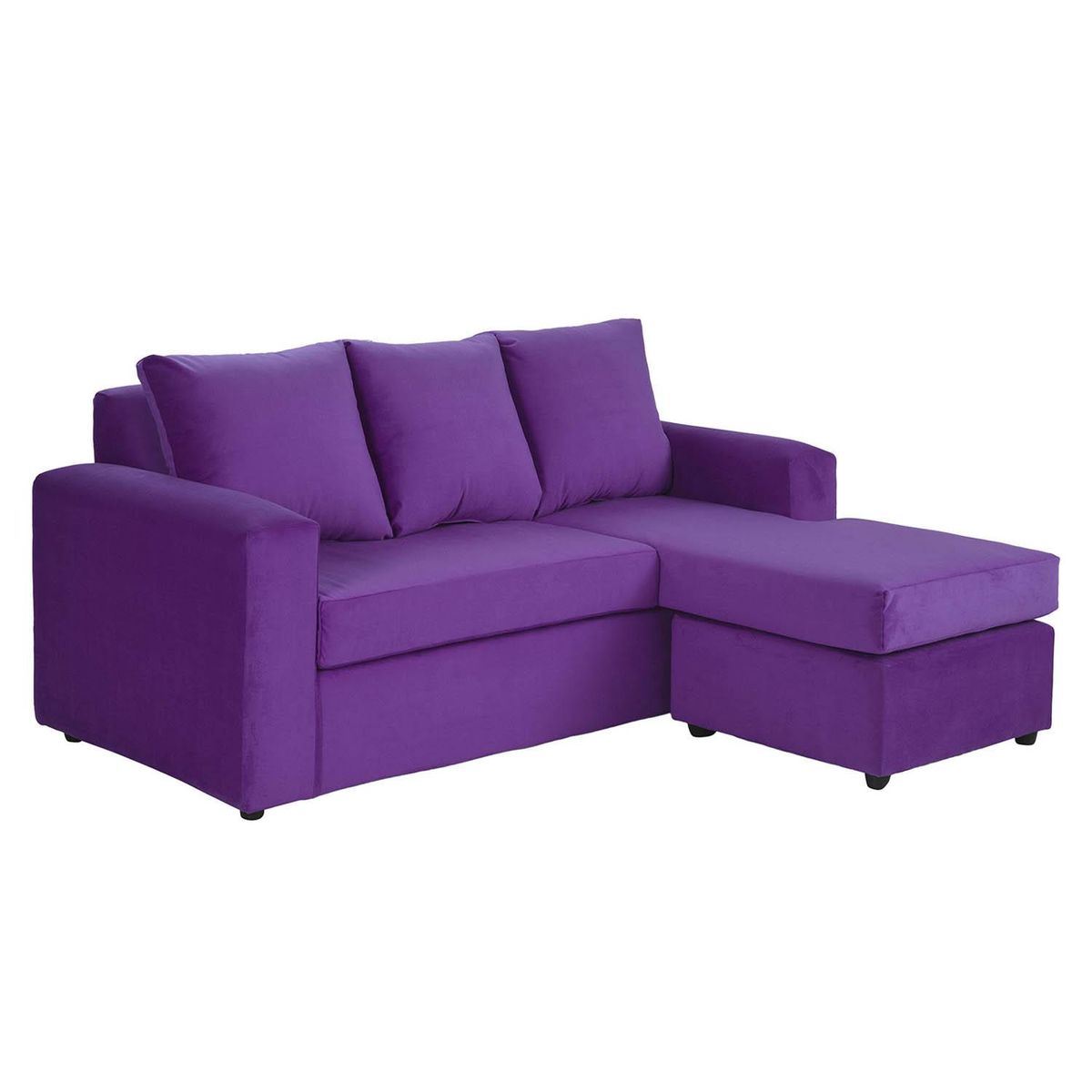 BODEVIR - Sofá Seccional 3 cuerpos BI-L 175x75x85 cm Morado