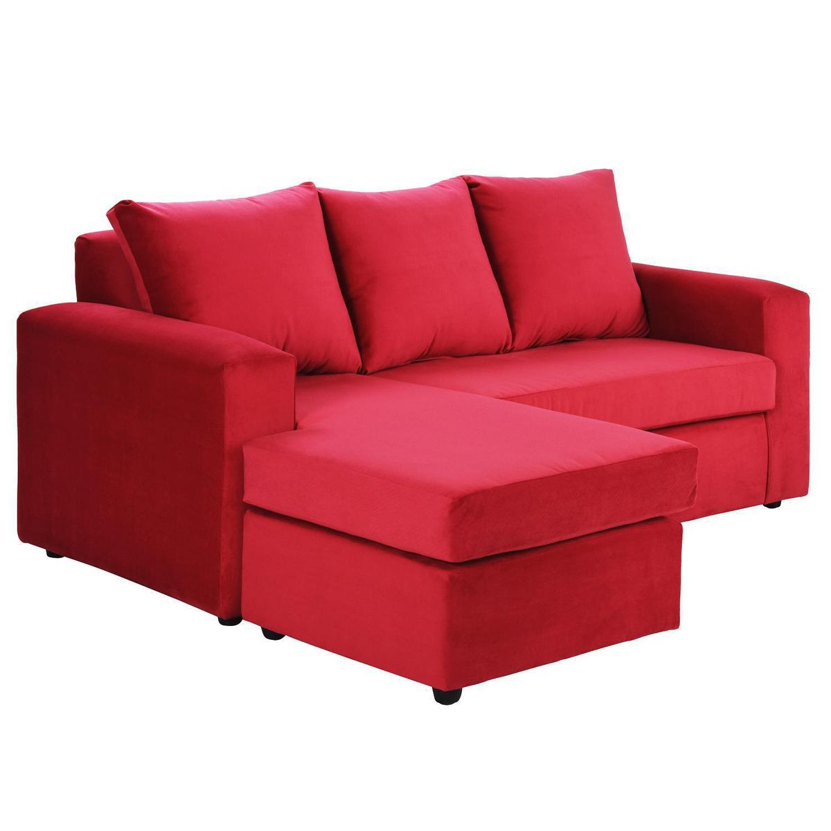 BODEVIR - Sofá Seccional 3 cuerpos BI-L 175x75x85 cm Rojo