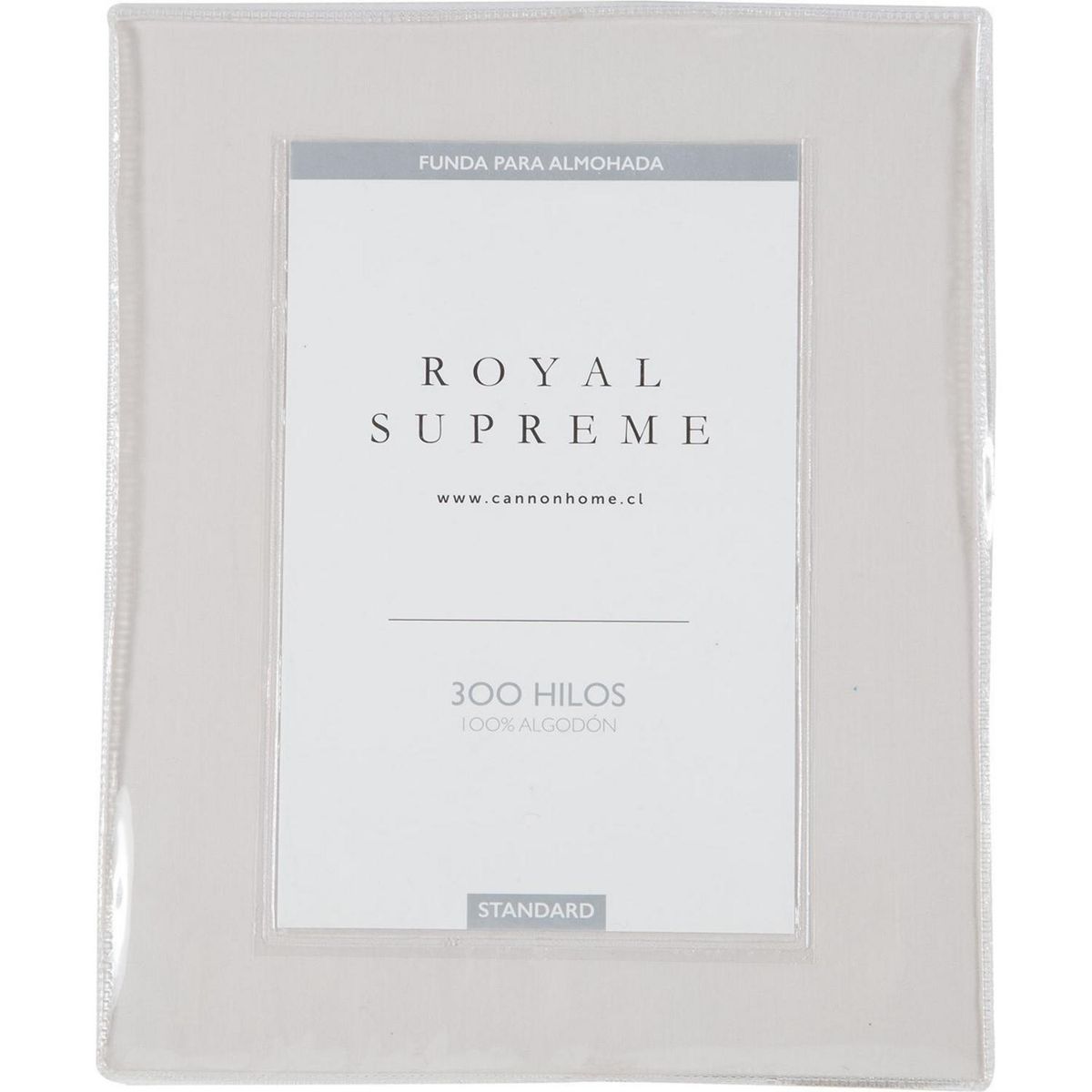 ROYAL SUPREME - Funda almohada 300 hilos algodón beige 52x76 cm