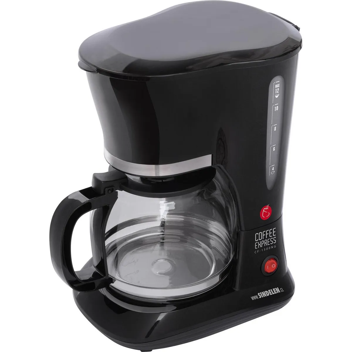 SINDELEN - Cafetera Eléctrica 1.8 l 950 W Negro