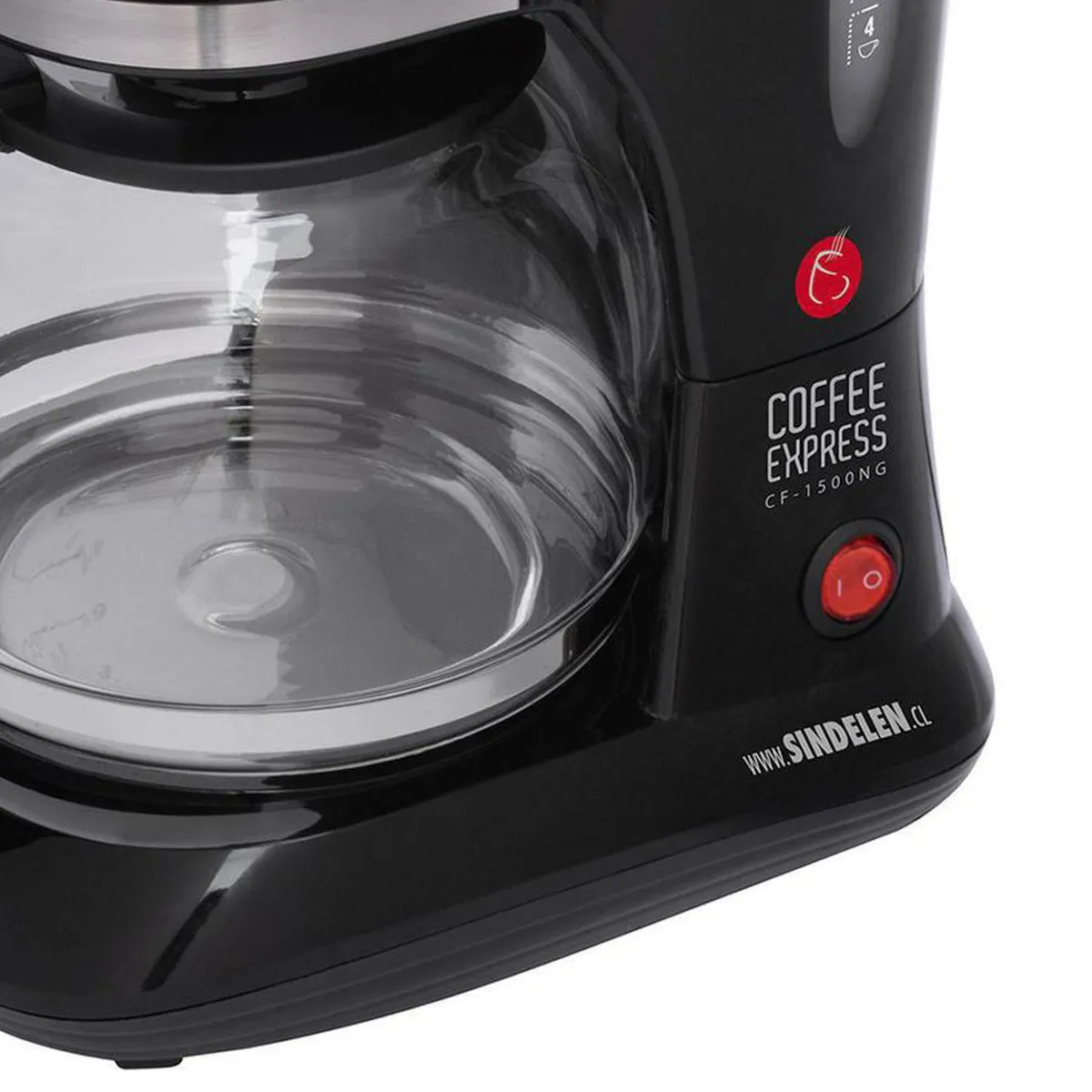 SINDELEN - Cafetera Eléctrica 1.8 l 950 W Negro