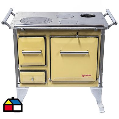 Cocina a lea tradicional 70x46 cm amarilla