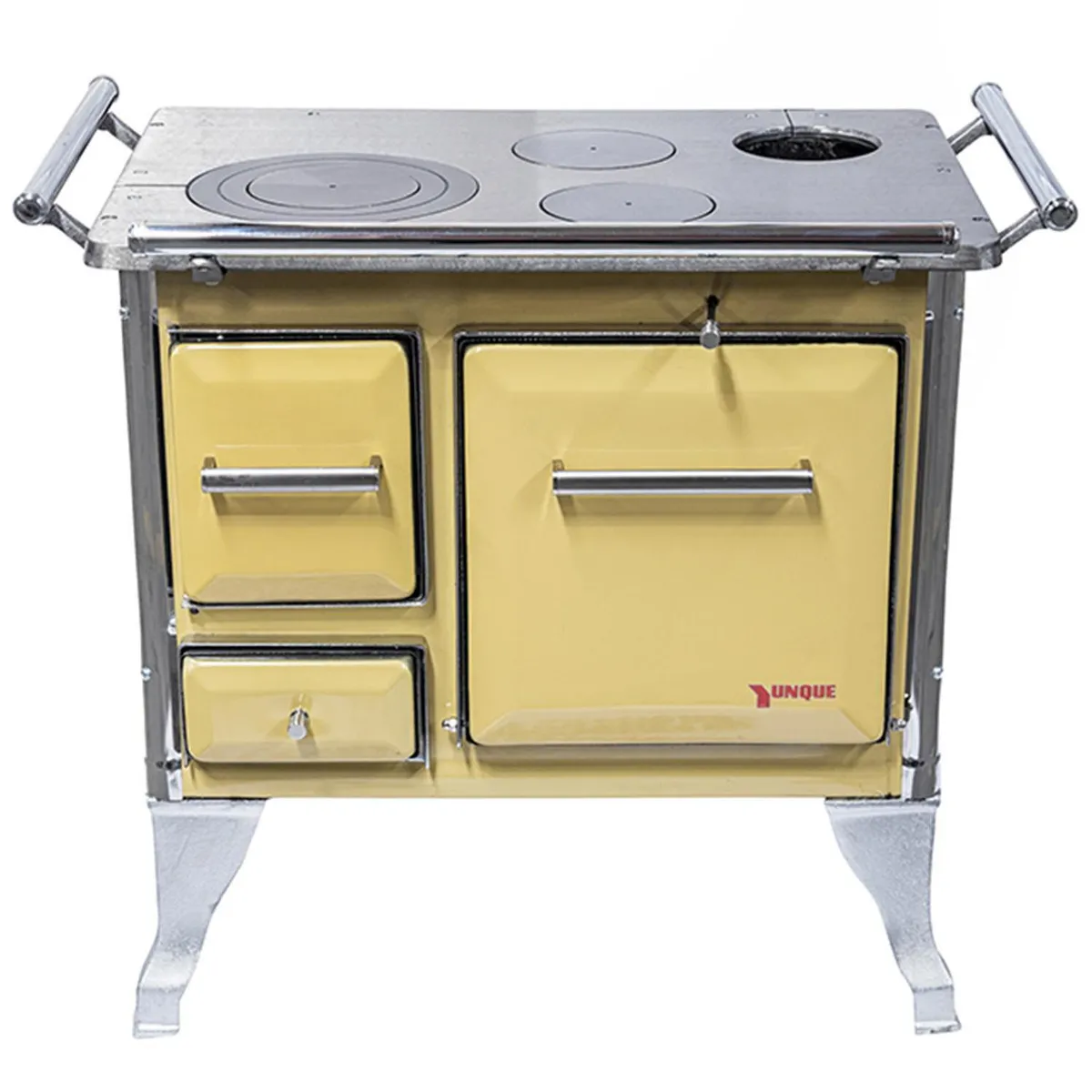 YUNQUE - Cocina a Leña 3 Platos Amarilla Cocina tradicional