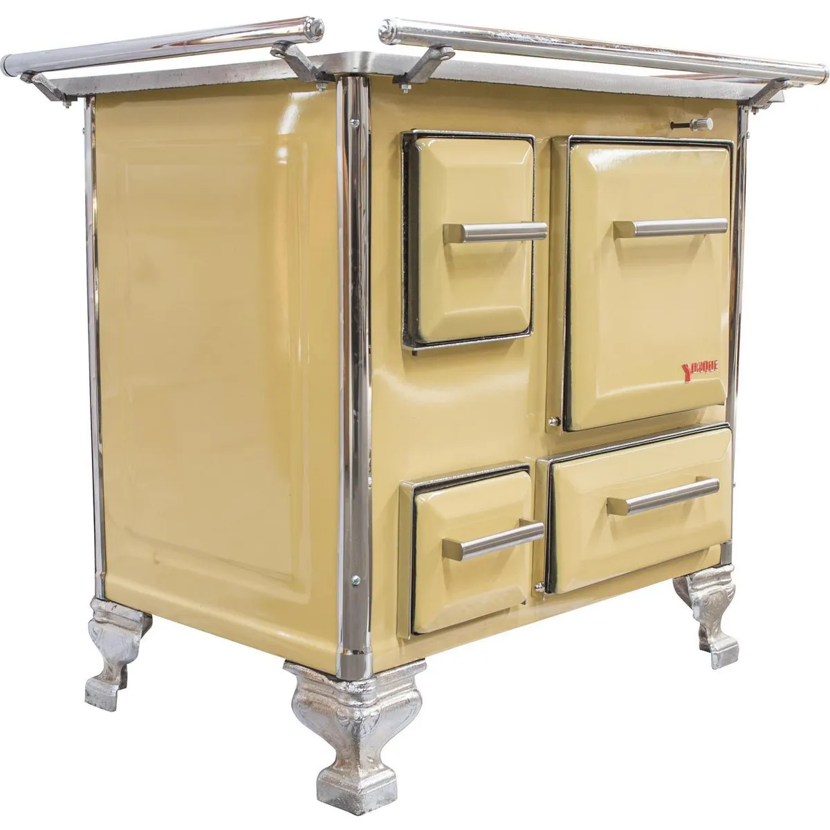 YUNQUE - Cocina a Leña 1 Platos Amarilla Cocina mueble