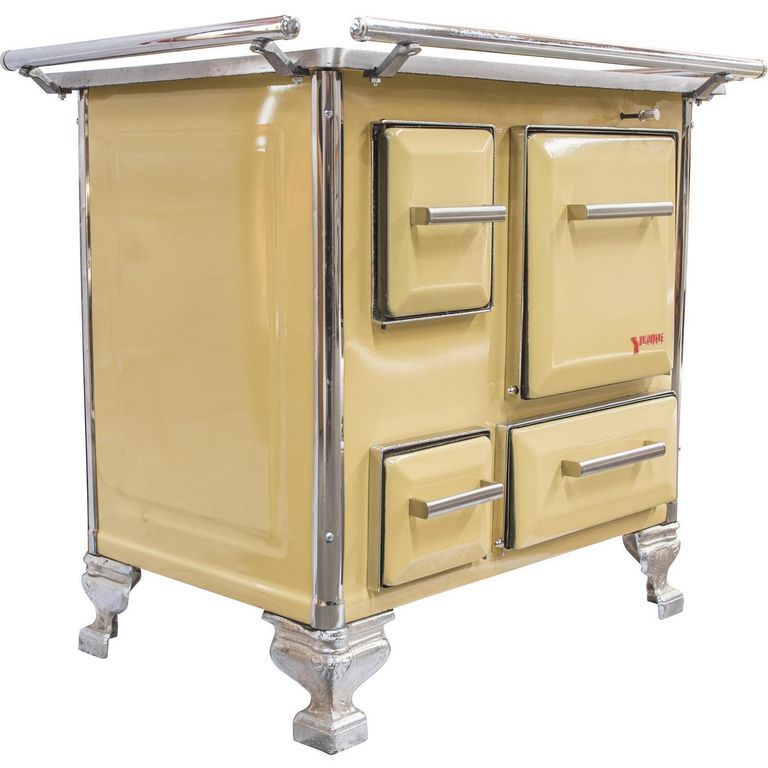 Cocina a Leña 1 Platos Amarillo Cocina mueble