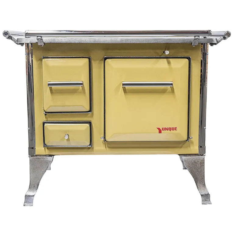 YUNQUE Cocina a Leña 80x56 cm 4 Platos Amarillo Tradicional
