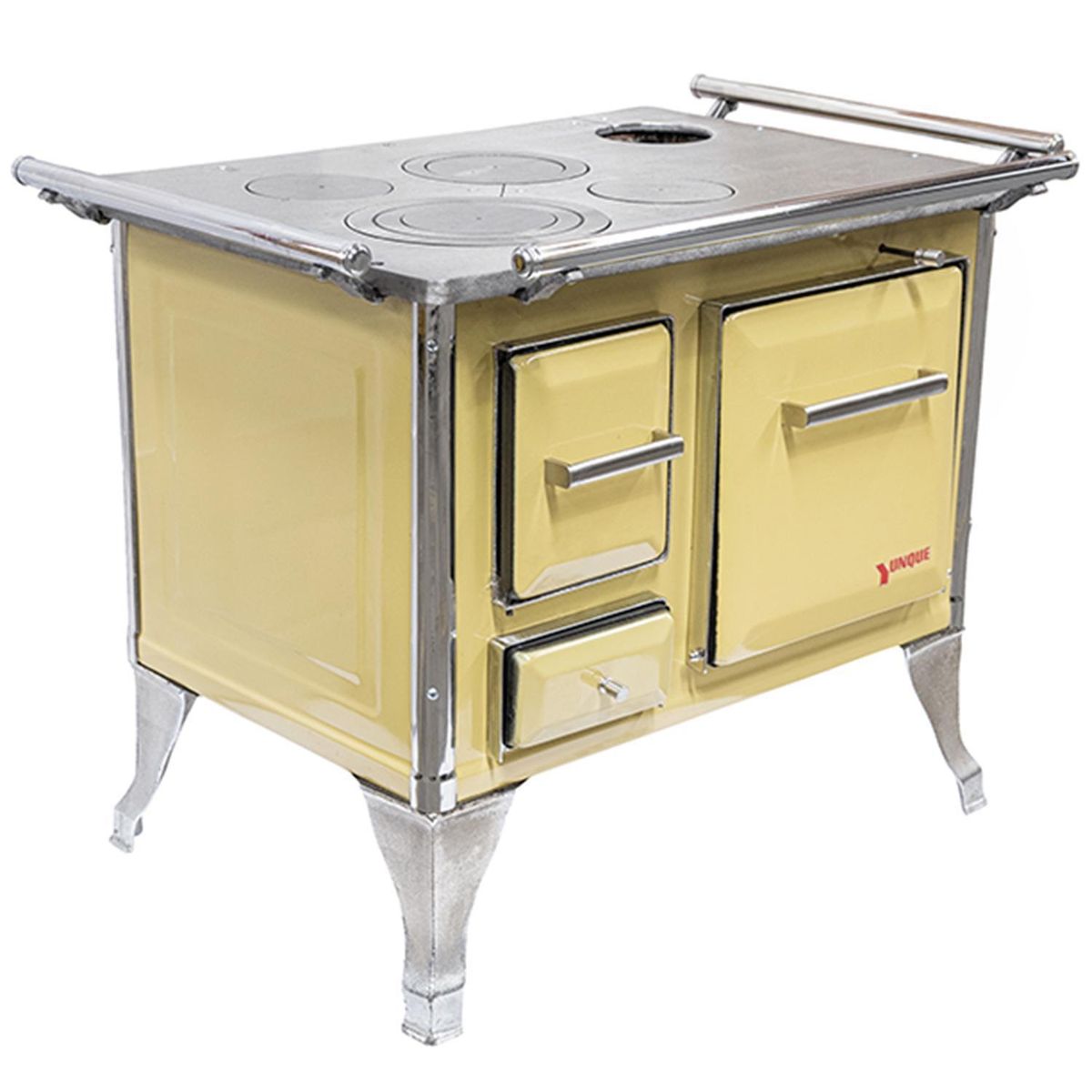 YUNQUE - Cocina a Leña 4 Platos Amarilla Cocina tradicional