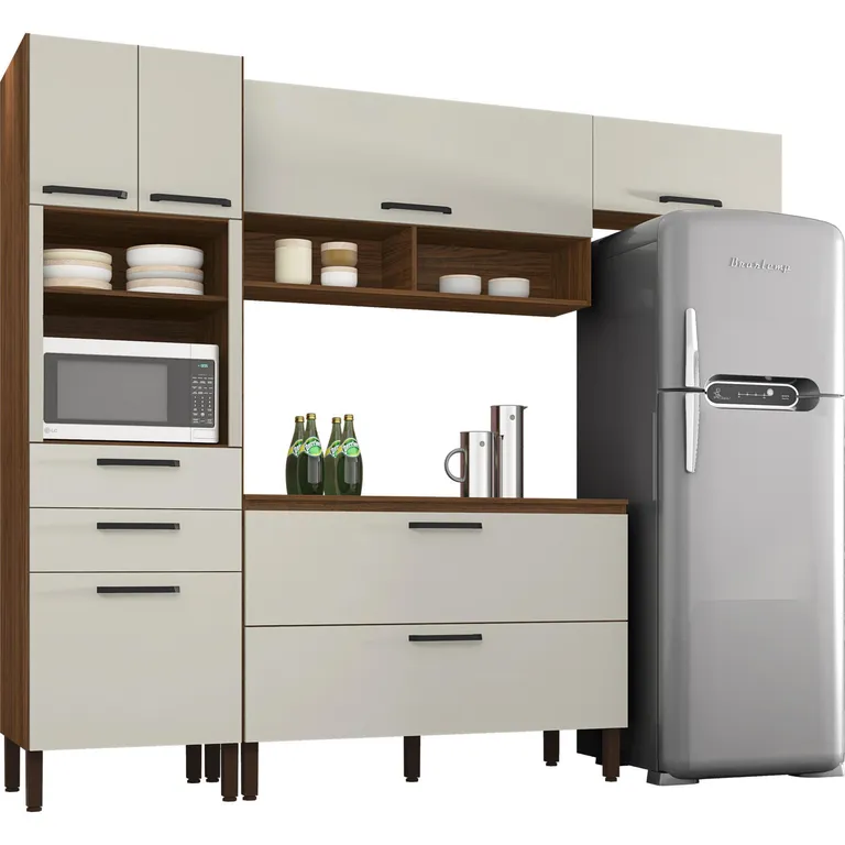 Cocina Modular Ametista 250 Cm Con 6 Puertas Y 3 Cajones
