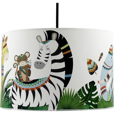 Lmpara colgante infantil 30x20 cm selva tribal