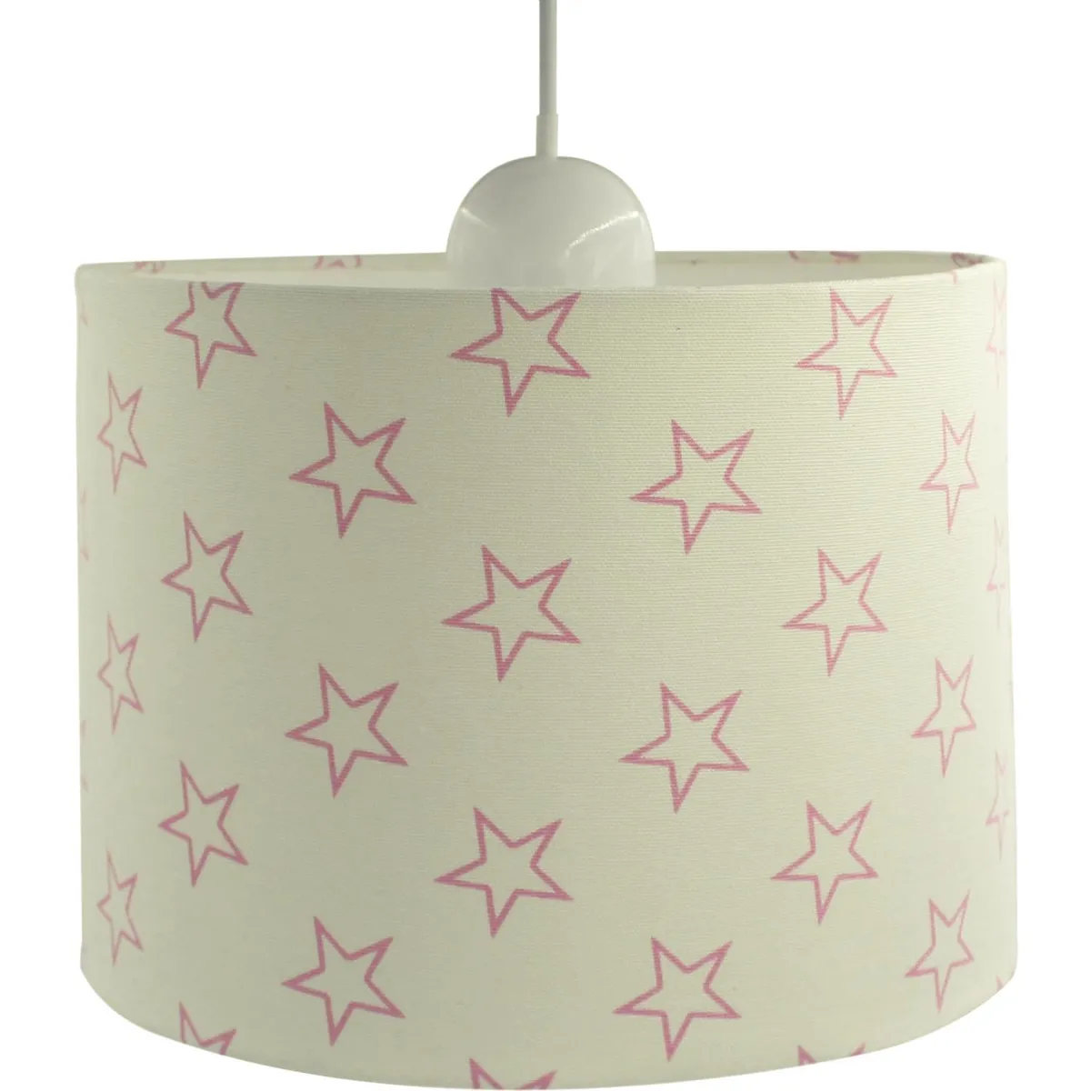 CONCEPT - Lámpara Colgante Infantil Estrellas 1 Luz Tela Multicolor