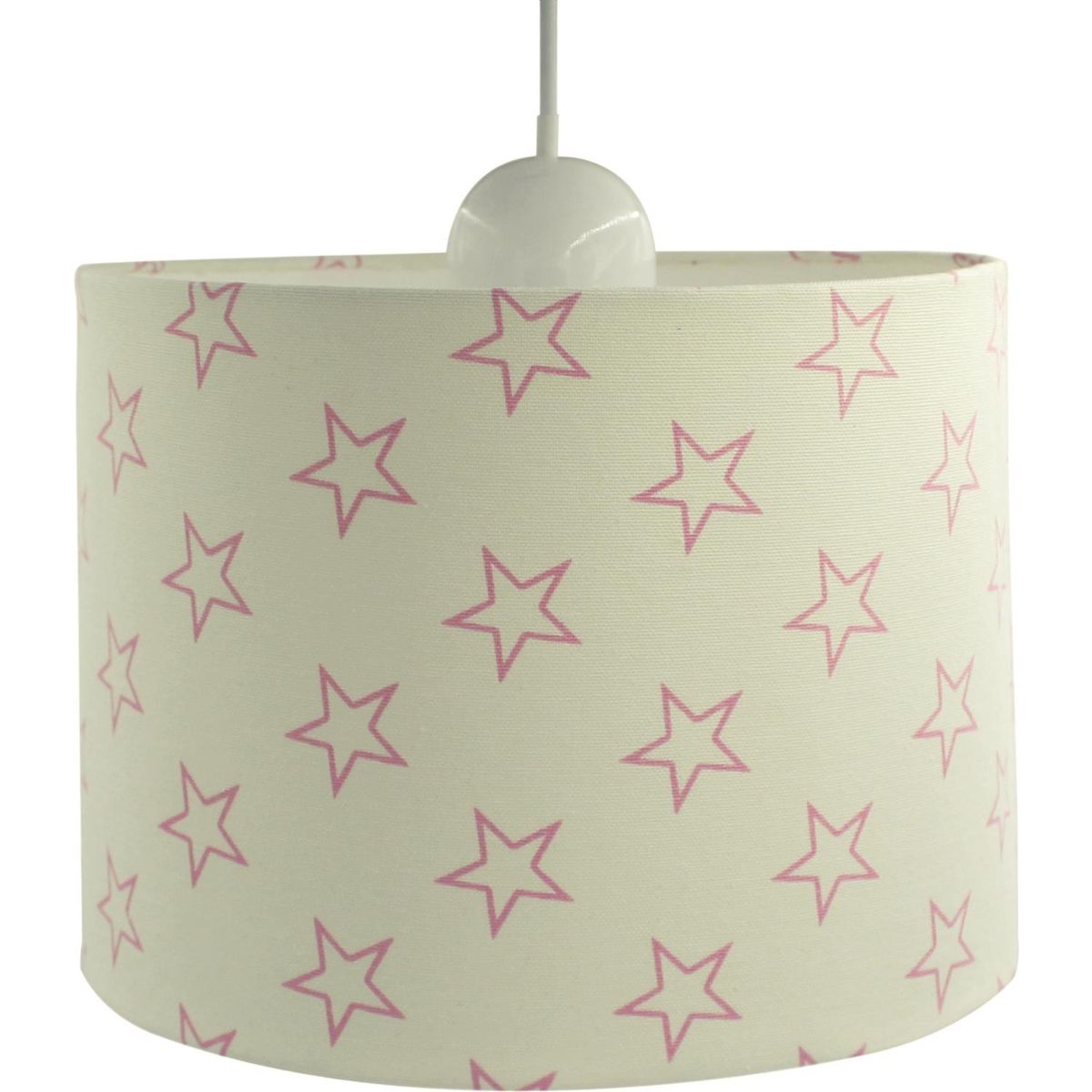 CONCEPT - Lámpara Colgante Infantil Estrellas 1 Luz Tela Multicolor