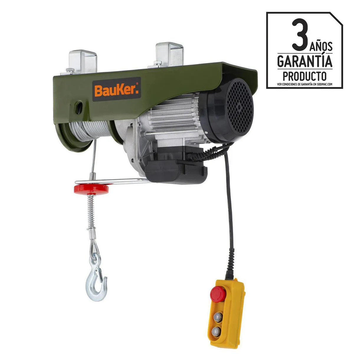 BAUKER - Tecle Eléctrica 12 m 1000 kg