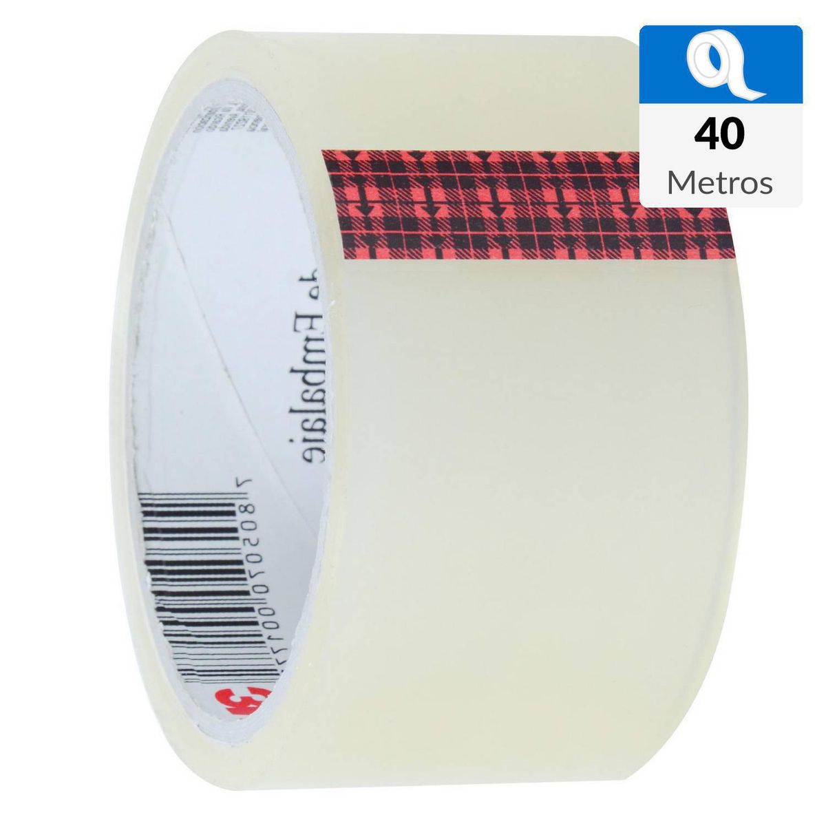 3M - Cinta Adhesiva para embalaje transparente 48 mm x 40 mts