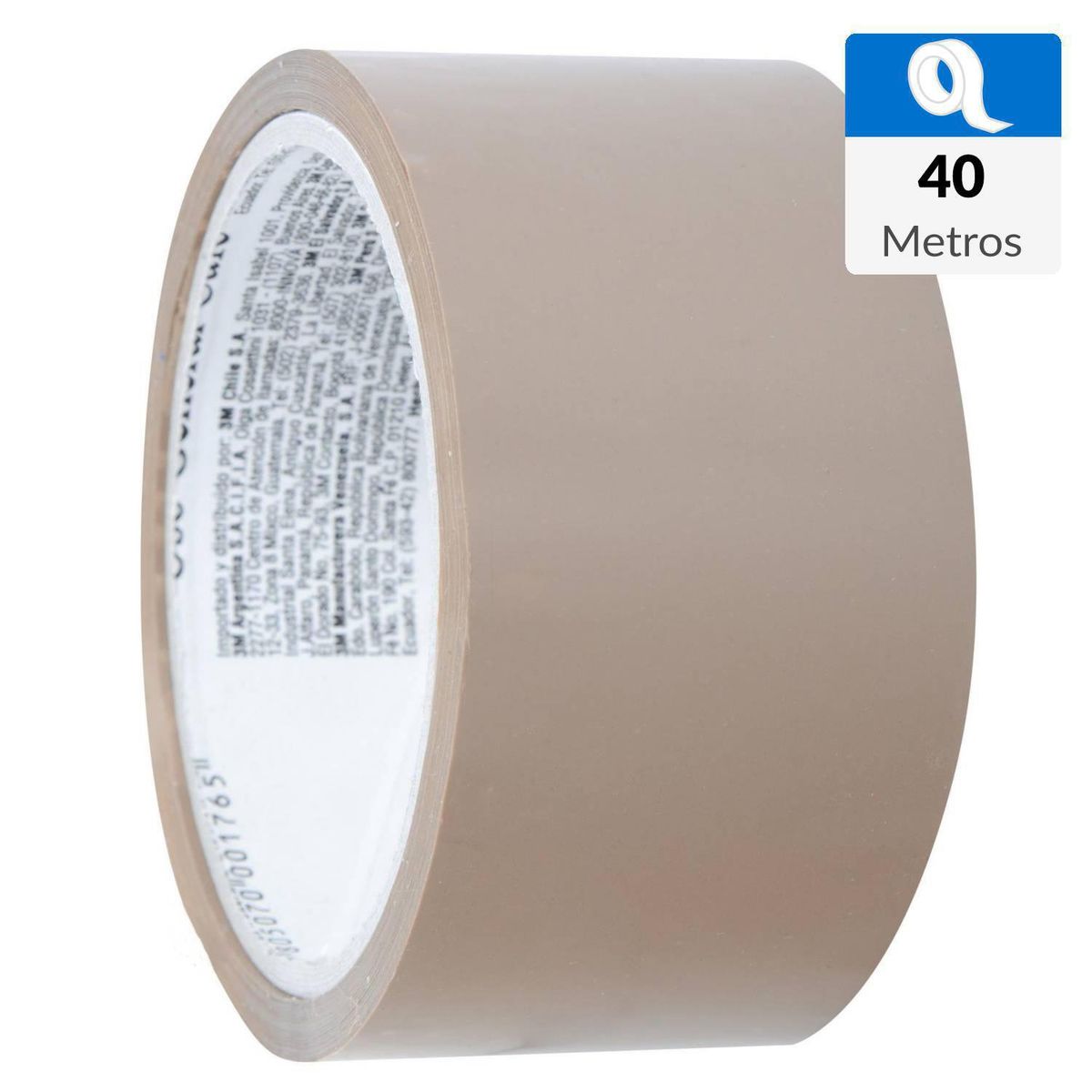 3M - Cinta adhesiva para Embalaje Café 48 mm x 40 mts