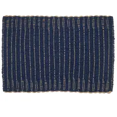 JUST HOME COLLECTION - Individual tejido mimbre azul