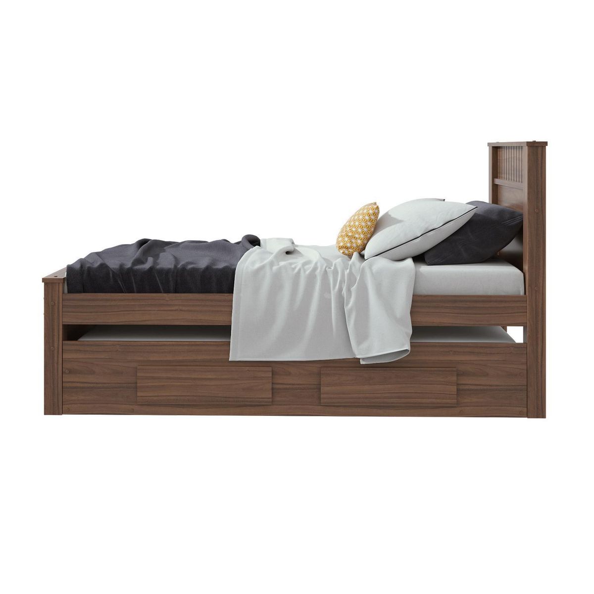 HOME MOBILI - Cama nido sara 1 plaza + respaldo