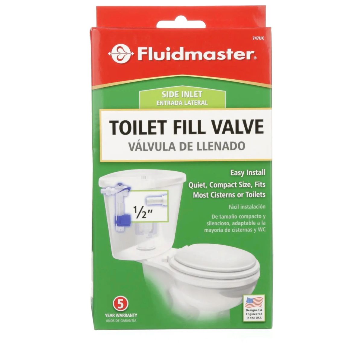 FLUIDMASTER - Válvula Estanque Lateral 1/2"