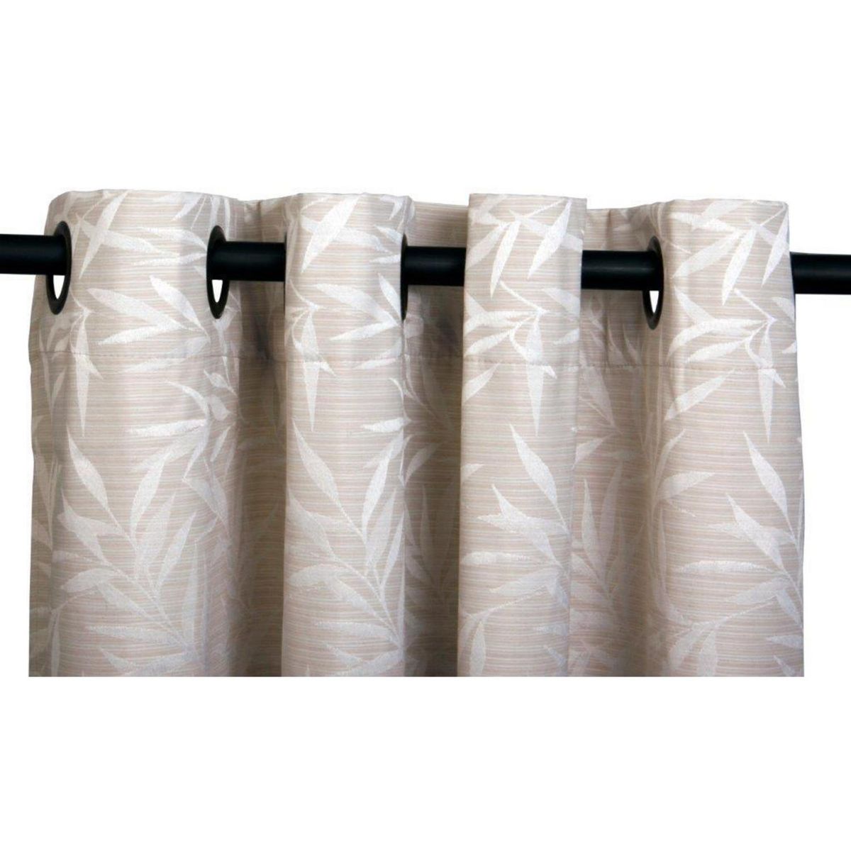 MASEL - Cortina Argollas Black Out 140x225 cm Crudo