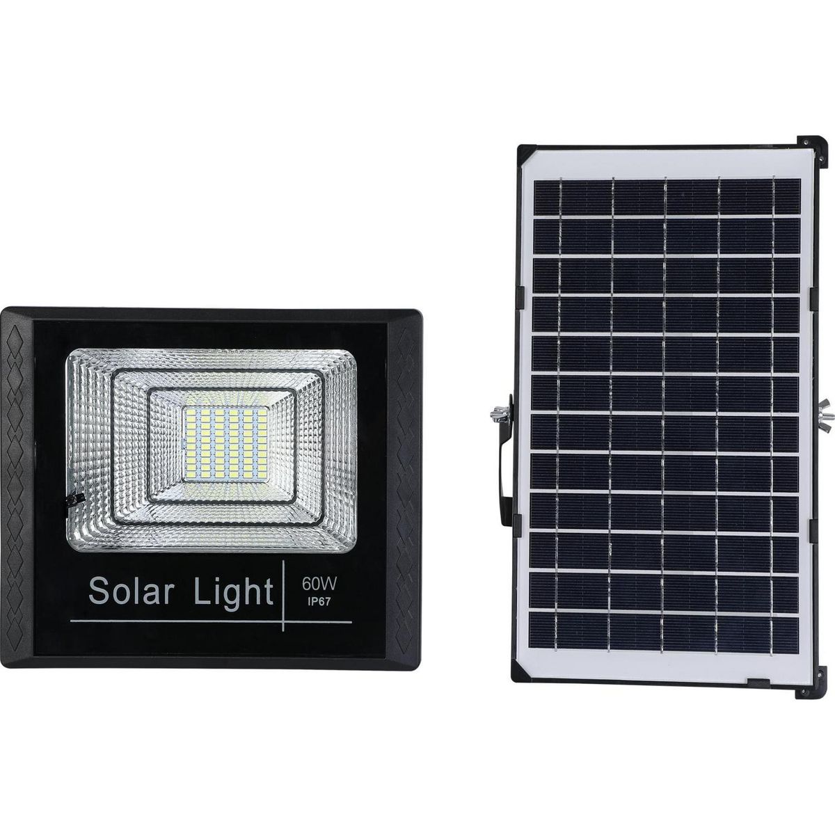PARKSOLAR - Reflector Solar con Sensor de Movimiento 60 W IP 67 1375 lm Luz Cálida