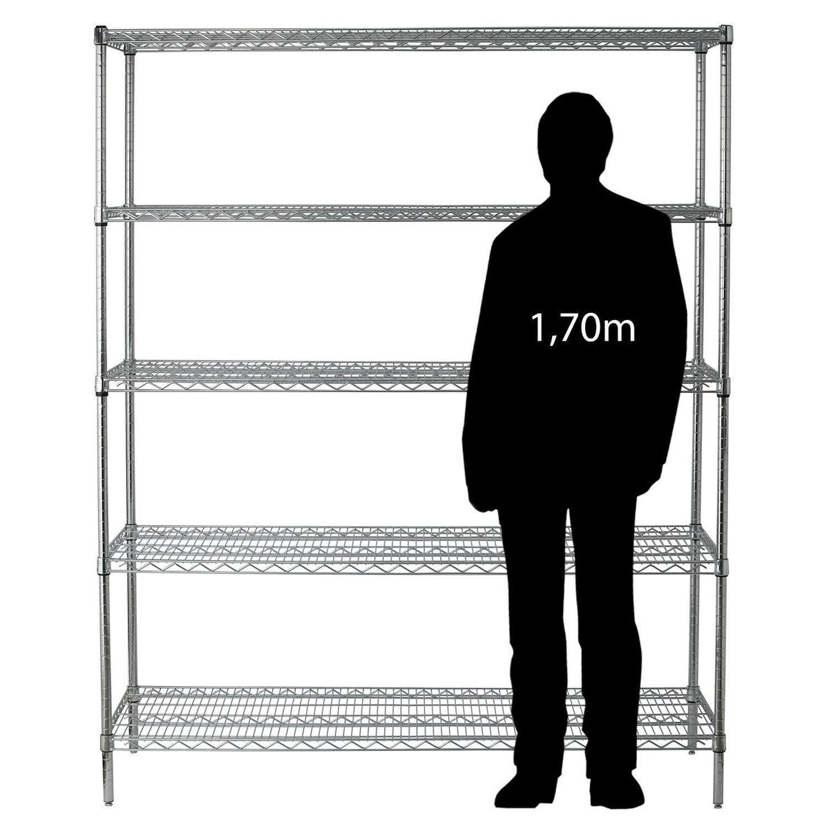OLYMPIC - Estante  5 Nivel(es) 152x188x61 cm Cromado
