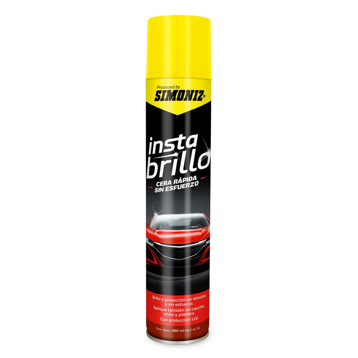 SIMONIZ - Cera Aerosol Simoniz Instabrillo Para Auto Brillo Y Protección 480 Ml