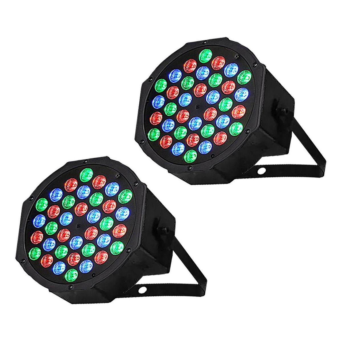 REQUETEOFERTAS - Pack 2 focos luces fiestas 18x18x6 cm 36 led