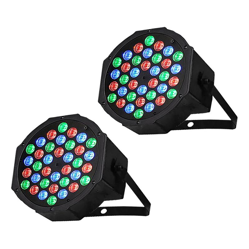 REQUETEOFERTAS - Pack 2 focos luces fiestas 18x18x6 cm 36 led