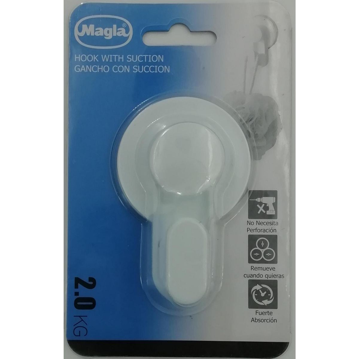 MAGLA - Gancho con succión multiuso